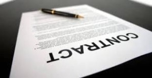 Plaatje contract ondertekenen