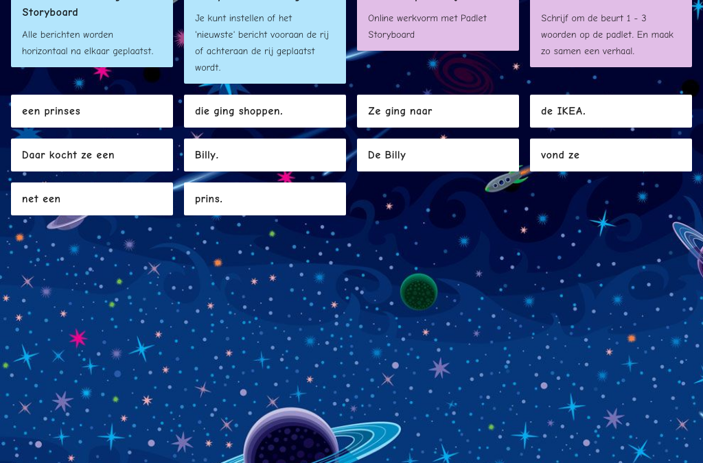 Er was eens – creatieve online werkvorm met Padlet